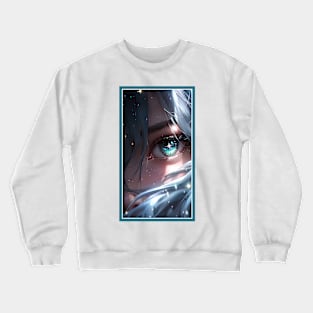 Anime Girl Eye | Quality Anime Artwork | Anime Aesthetic | Manga Anime Art Crewneck Sweatshirt